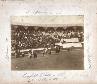 FOTOGRAFIA DE PLAZA DE TOROS DE LA LINEA 20-8-1892