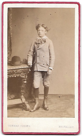 FOTOGRAFIA NIÑO FOTO CHEMAR FRERES, BRUXELLES 1870