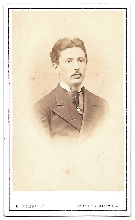FOTOGRAFIA RETRATO SEÑOR FOTO E. OTERO MADRID 1860