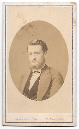 FOTOGRAFIA RETRATO DE SEÑOR FOTO PIERRE PETIT PARIS 1870