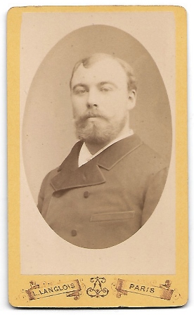FOTOGRAFIA RETRATO DE SEÑOR FOTO L. LANGLOIS PARIS 1870