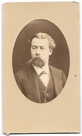 FOTOGRAFIA RETRATO DE SEÑOR EN OVALO CON RELIEVE FOTO RAPHAEL DE MAYO 1870