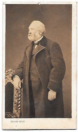 FOTOGRAFIA RETRATO DE SEÑOR FOTO PIERRE PETIT PARIS 1870