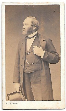 FOTOGRAFIA RETRATO DE SEÑOR FOTO PIERRE PETIT PARIS 1870