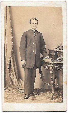 FOTOGRAFIA RETRATO DE SEÑOR FOTO CARL BIMMMERMANN BERLIN 1870