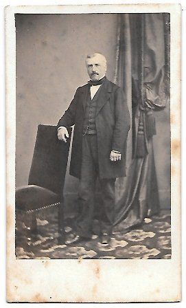 FOTOGRAFIA RETRATO DE SEÑOR (NO FOTOGRAFO) SOBRE 1870