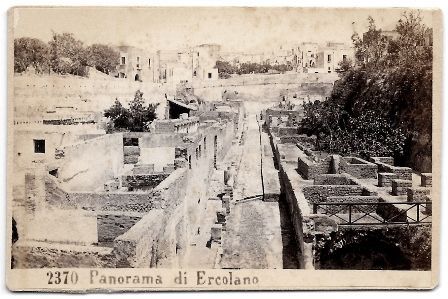 FOTO PANORAMA DI ERCOLANO NAPOLES FOTO G. SOMMER