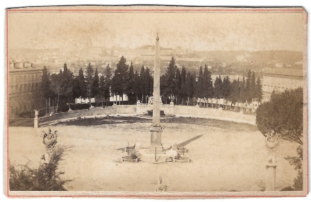 FOTO ROMA: PANORAMICA PLAZA DEL POPOLO
