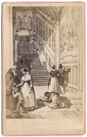 FOTO ROMA: GRABADO ESCALERA SANTA