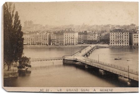 FOTO GENOVA LE GRAND QUAI A GENEVE