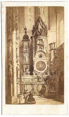 FOTO RELOJ ESTRASBURGO FRANCIA 1865