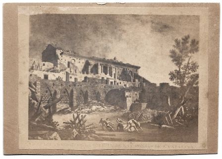 FOTO RUINAS DE ZARAGOZA 1808-1809 IGLESIA MONJAS SANTA CATALINA