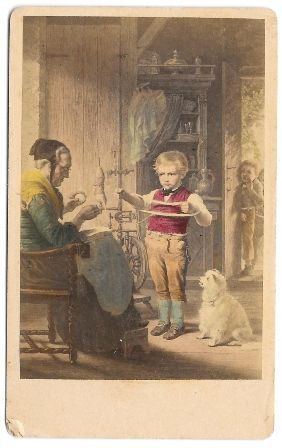 FOTO LAMINA COLOREADA. PATIENCE TRIAL - VERLAG VON S.P. CHRISTMANN BERLIN