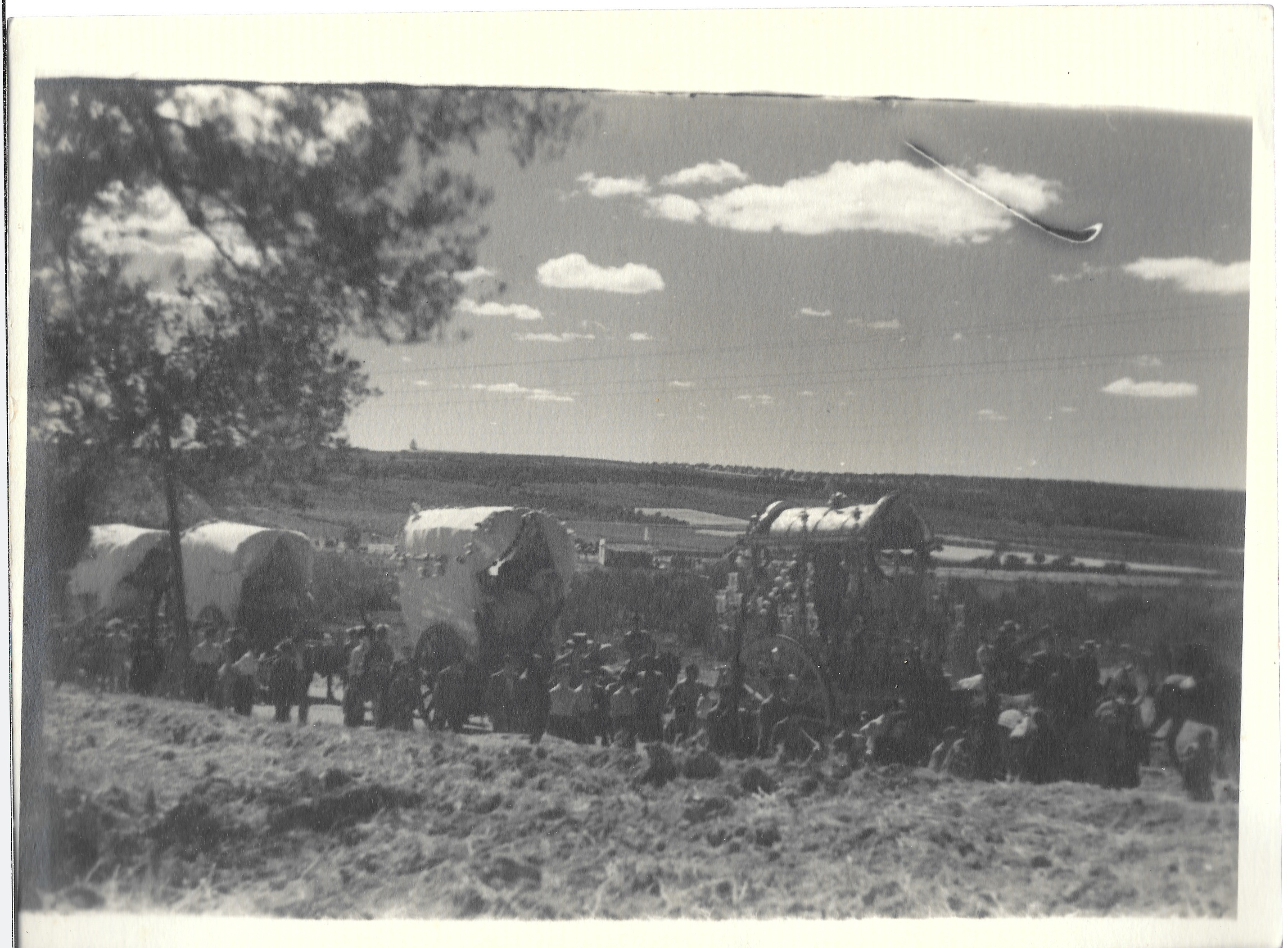 FOTOGRAFIA CAMINO DEL ROCIO, SOBRE 1950