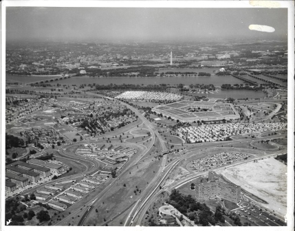 FOTOGRAFIA VISTA AEREA DEL PENTAGONO 1950-1960