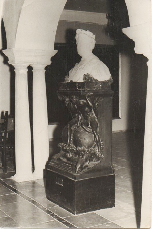 FOTOGRAFIA BUSTO DE LA INFANTA Dª ISABEL DE BORBON DEL ARTISTA MARIANO BENLLIURE. FOTO JUMAN