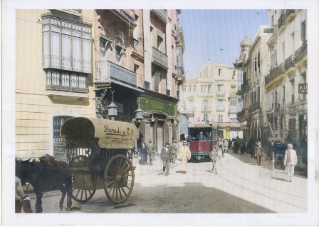LAMINA FOTO REPRODUCCION ARCHIVO ABC SEVILLA ULTIMO TRAMO DE LA CALLE O'DONNELL