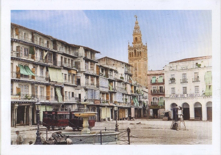 LAMINA FOTO REPRODUCCION ARCHIVO ABC SEVILLA PLAZA DE SAN FRANCISCO