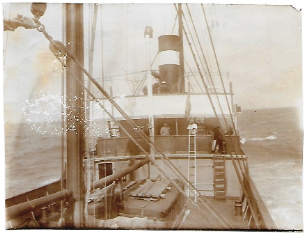 FOTOGRAFIA ESCENA DE NAVEGACION SOBRE 1910