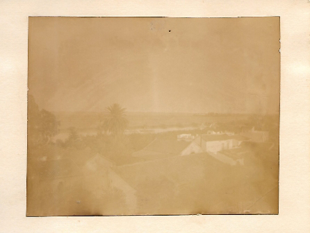 FOTOGRAFIA VISTA DEL CAMPO DE GIBRALTAR SIN IDENTIFICAR SOBRE 1900