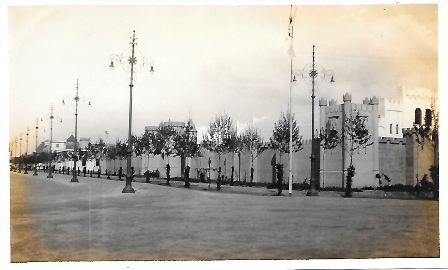 FOTOGRAFIA SEVILLA EXPOSICION IBEROAMERICANA 1930 PABELLONES DEL EJERCITO