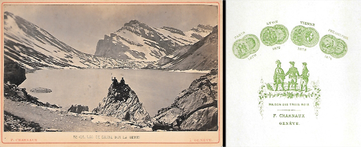 LAC DE DAUBE SUR LA GEMMI (GENEVE) F. CHARNAUX SOBRE 1876
