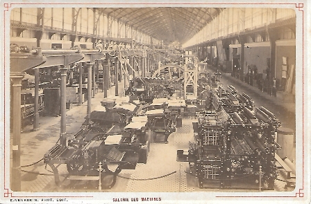 EXPOSICION UNIVERSELLE 1878 GALERIE DES MACHINES - ALPH. GIROUX PARIS