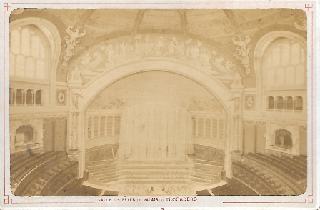 EXPOSICION UNIVERSELLE 1878 SALLE DES FETES DU PALAIS DU TROCADERO - ALPH. GIROUX PARIS