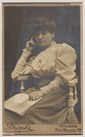 FOTOGRAFIA DE SEÑORA FOTO PRIMBS - ANVERS. SOBRE 1890