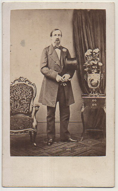 FOTOGRAFIA DE CONDE DE PARIS - CALDESI BLANDFORD & Cª - LONDON - SOBRE 1870