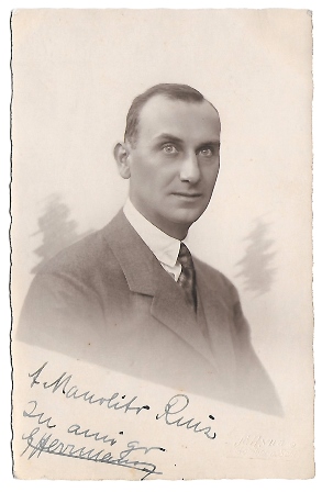 FOTO POSTAL DE CABALLERO CON DEDICATORIA SIN CIRCULAR SOBRE 1930