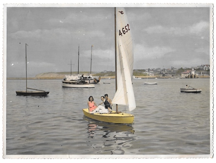 FOTOGRAFIA DE ESCENA MARINA SIN IDENTIFICAR SOBRE 1950