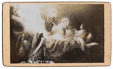 FOTOGRAFIA COLEGIO SAN ESTALISLAO (CUADRO SALON DE VISITAS) SOBRE 1900