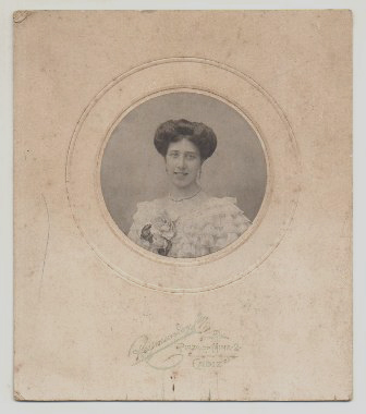FOTO RETRATO DE MUJER FOTO REYMUNDO CADIZ SOBRE 1900