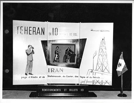 FOTOGRAFIA PUBLICIDAD AIR FRANCE TEHERAN - IRAN. AGENCE PHOTO A.B.C. PARIS