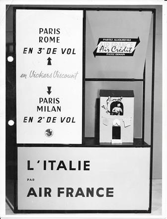 FOTO PUBLICIDAD L'ITALIE PAR AIR FRANCE. PARIS ROME - PARIS MILAN. AGENCE PHOTO A.B.C.PARIS