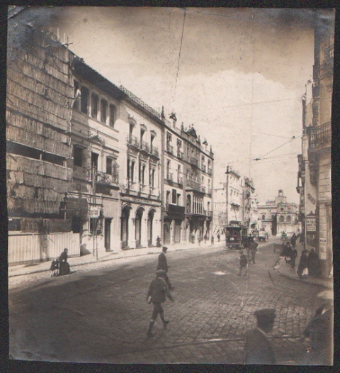 FOTOGRAFIA ANTIGUA DE SEVILLA SIN DEFINIR. AÑOS 20 ¿AVDA. SAN FERNANDO?