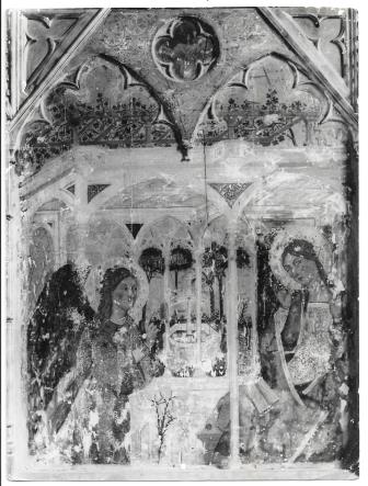 FOTO TABLA DE LA ANUNCIACION SIGLO XIV MUSEO DE LA LONJA MALLORCA FOTO J.J.TOUS