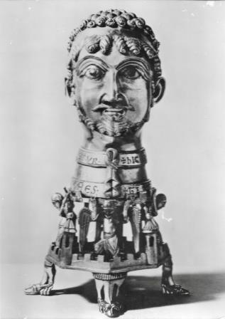 FOTO BUSTO RELICARIO DE FEDERICO I BARBARROJA AÑO 1155 Y 1171 AQUISGRAN (ALEMANIA)