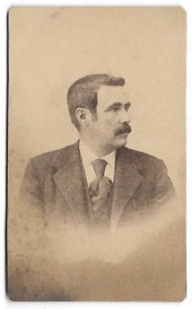 FOTOGRAFIA RETRATO DE SEÑOR DE PERFIL SOBRE1890. SIN DATOS DE ESTUDIO FOTOGRAFICO