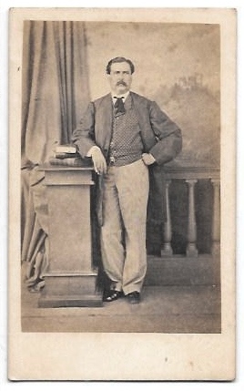 FOTOGRAFIA DE CABALLERO. SIN DATOS DE ESTUDIO. SOBRE 1880