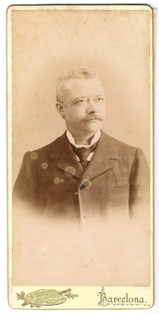 FOTOGRAFIA ANTIGUA SEÑOR FOTOGRAFO A.CAMPMANY BARCELONA