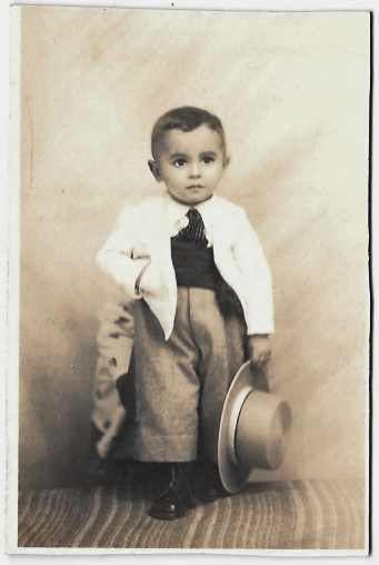 FOTOGRAFIA DE ESTUDIO NIÑO (ENRIQUE CON 2 AÑOS). SOBRE 1930. TAMAÑO: 12,5 X 8,5CM.SEGUNDO Y ROSITA, CADIZ