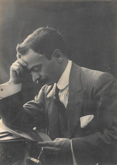 FOTO DE ESTUDIO SEGUNDO GARCIA CRESPO AÑO 1916. 20,5 X 15 CM. SOBRE 1926.