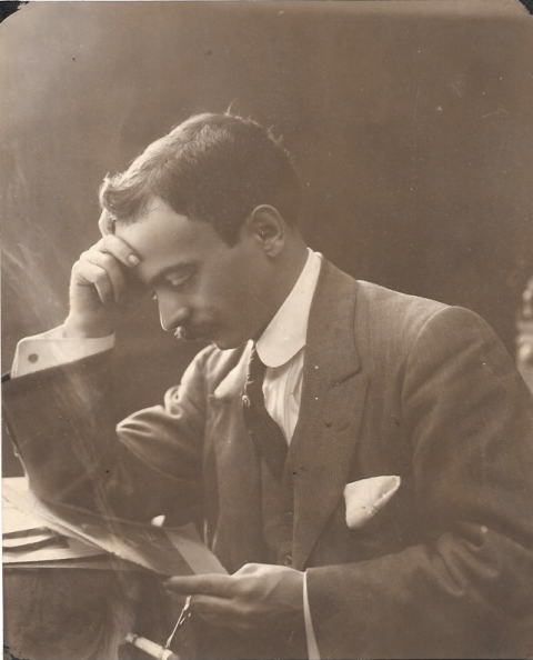FOTO DE ESTUDIO SEGUNDO GARCIA CRESPO AÑO 1916. 20,5 X 16,3 CM. SOBRE 1926.