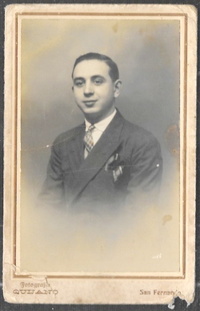 RETRATO DE CABALLERO. FOTO QUIJANO, SAN FERNANDO-TEXTO EN REVERSO FECHA: 9-2-1930