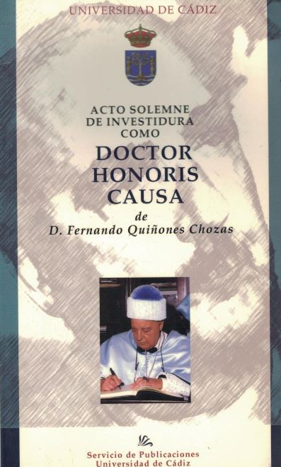 ACTO SOLEMNE DE INVESTIDURA COMO DOCTOR HONORIS CAUSA.