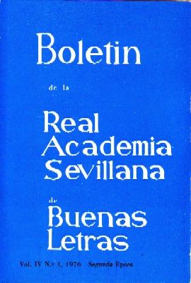 BOLETIN DE LA REAL ACADEMIA SEVILLANA DE BUENAS LETRAS VOL.IV, Nº 4