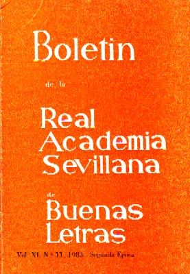 BOLETIN DE LA REAL ACADEMIA SEVILLANA DE BUENAS LETRAS VOL. XI, Nº 11 (MIRAR LEYENDA)