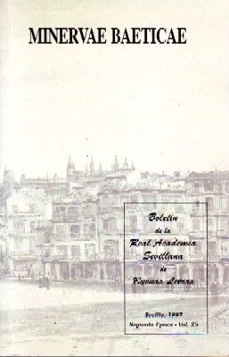 BOLETIN DE LA REAL ACADEMIA SEVILLANA DE BUENAS LETRAS VOL.25 (MIRAR LEYENDA)